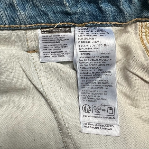 [NWT] Levi's '94 Baggy Cargo Mid Rise Denim Blue Jeans - Sz 26 x 30 - Picture 13 of 16